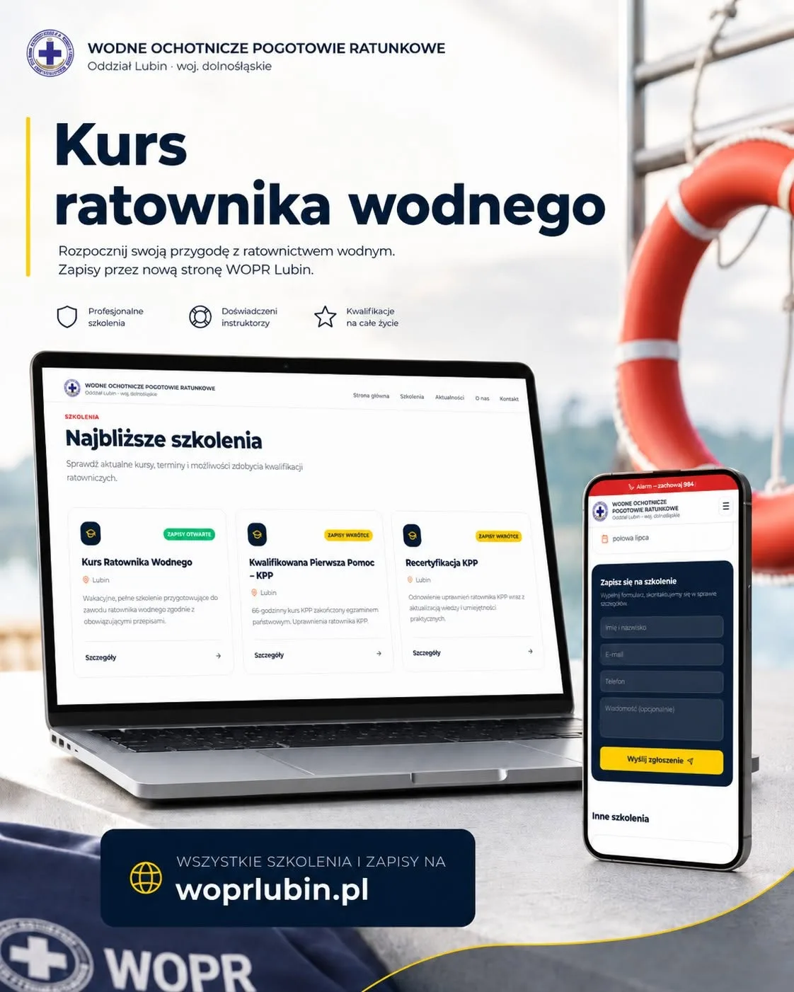 Zapisy na wakacyjny kurs ratownika wodnego już ruszyły!
